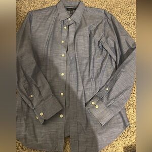 Men's Non-Iron Blue Button-Up Shirt
